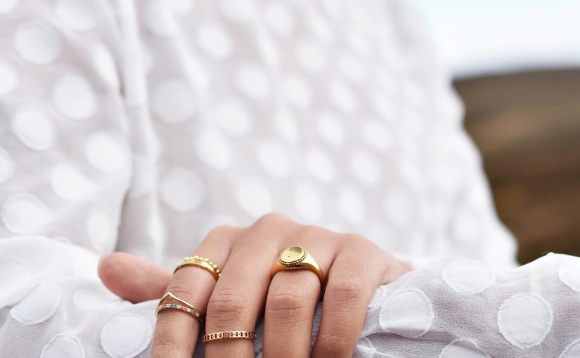 gouden ring, my jewellery. golden rings
